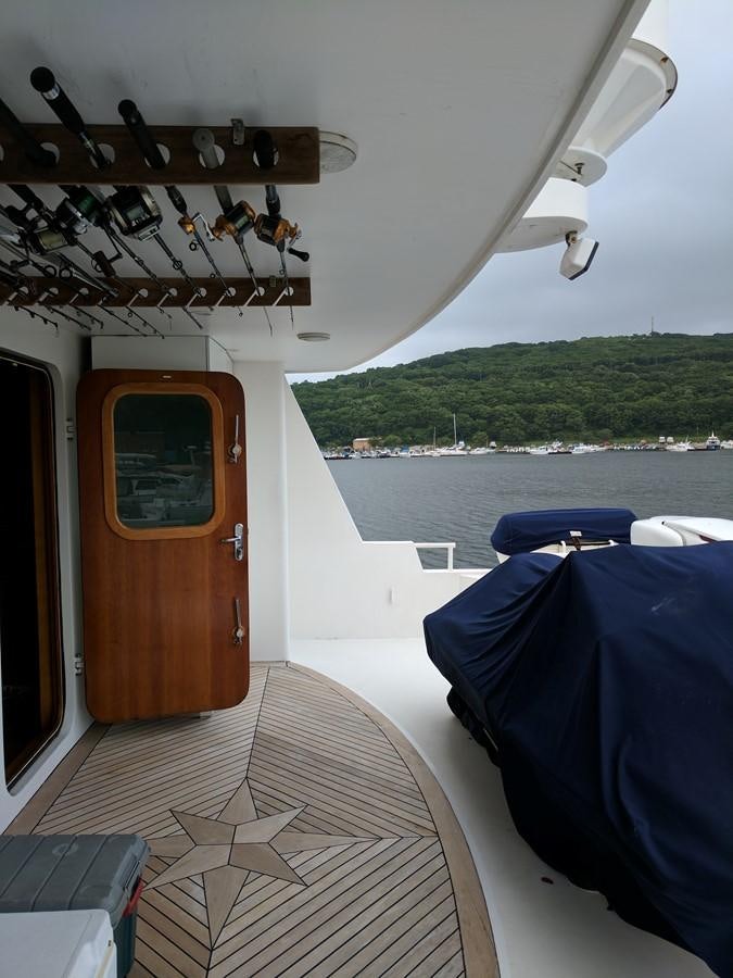 a boat on the water aboard FORTALEZA Yacht for Sale