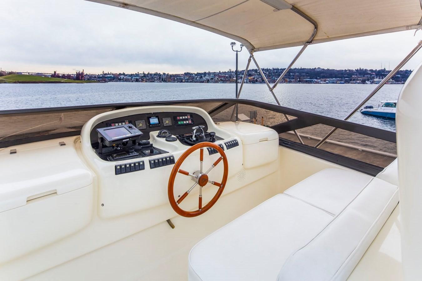 a dashboard of a boat aboard SEA HAWK Yacht for Sale