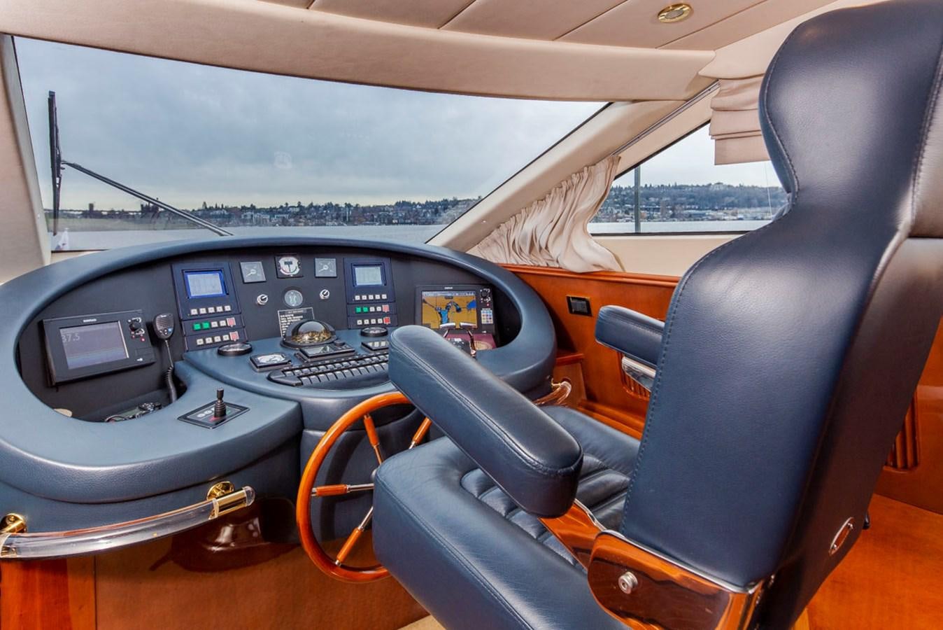 the inside of a car aboard SEA HAWK Yacht for Sale