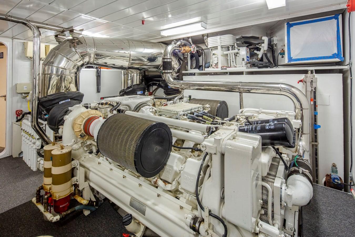 a large machine with large wheels aboard SEA HAWK Yacht for Sale
