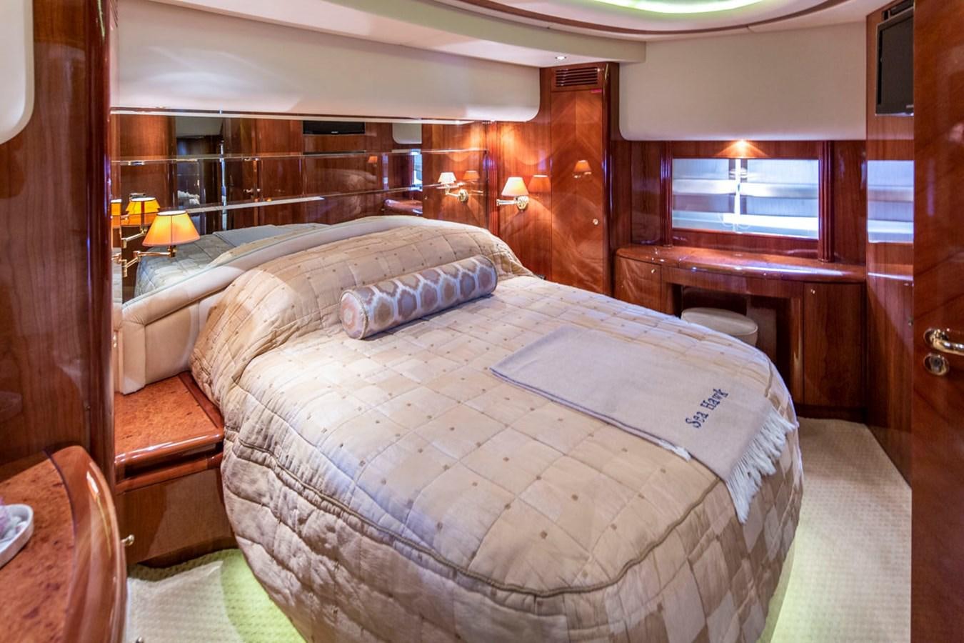 a bed in a cabin aboard SEA HAWK Yacht for Sale