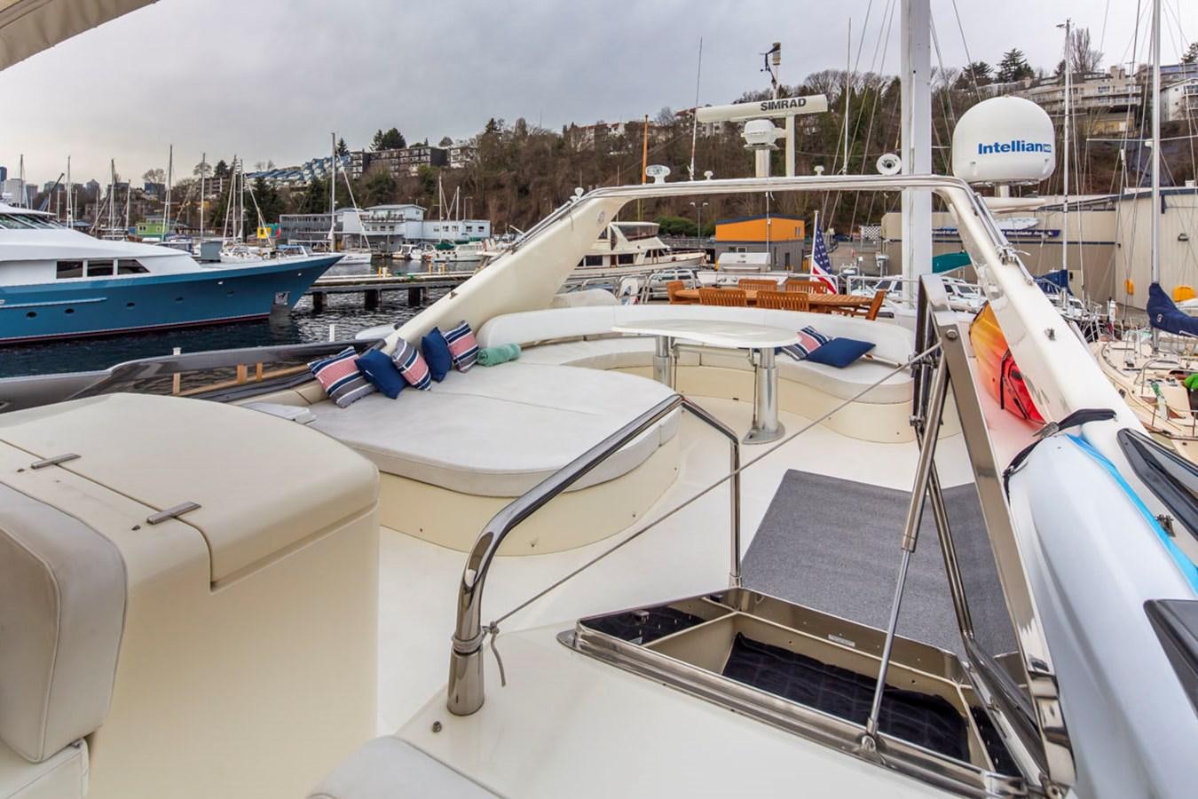 a boat in a harbor aboard SEA HAWK Yacht for Sale