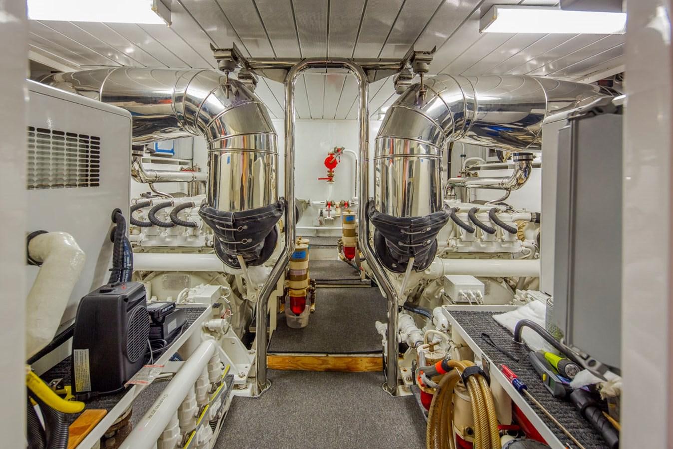 a room with machinery aboard SEA HAWK Yacht for Sale