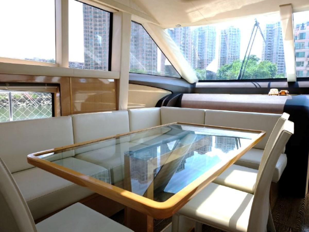 a pool table in a room aboard PRINCESS V85 Yacht for Sale