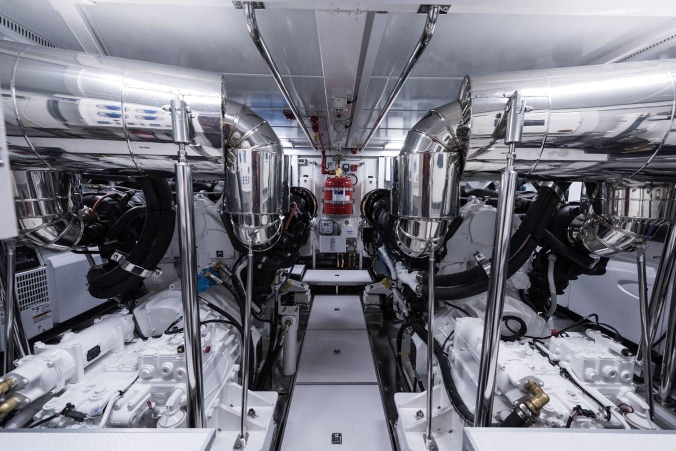 a large room with many wires aboard E84 (NEW BOAT SPEC)  Yacht for Sale