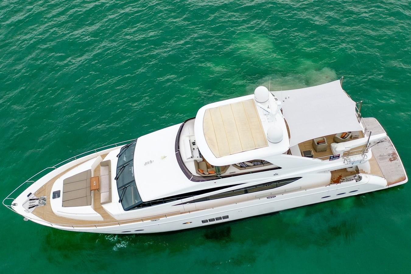 a boat on the water aboard PRINCESS 85 MY Yacht for Sale