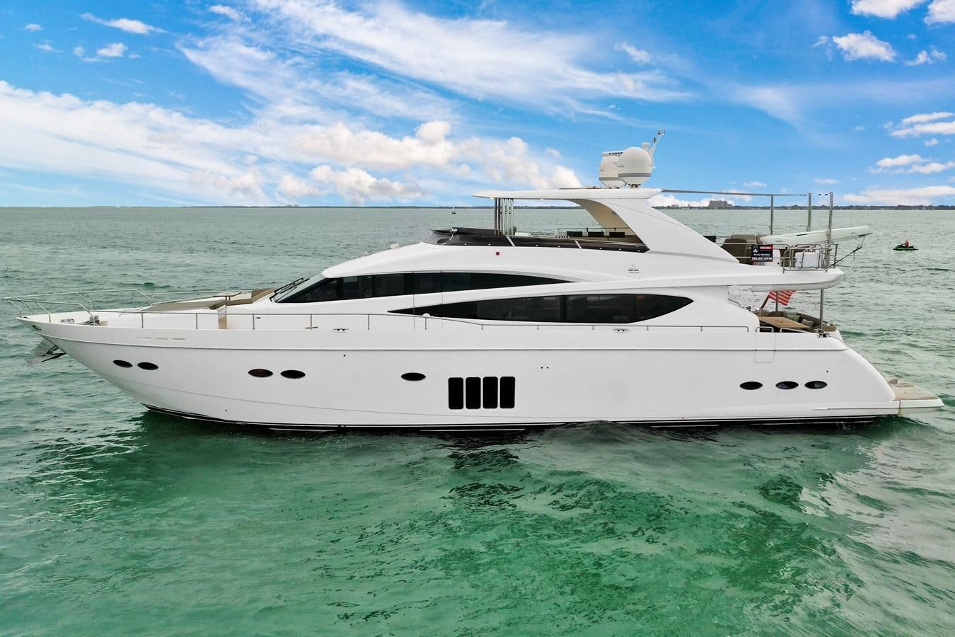 a white yacht in the water aboard PRINCESS 85 MY Yacht for Sale