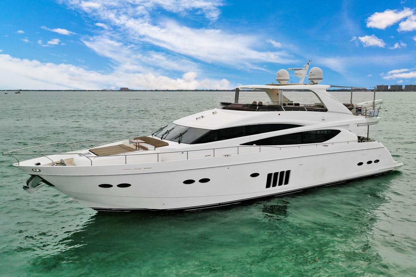 a white yacht in the water aboard PRINCESS 85 MY Yacht for Sale