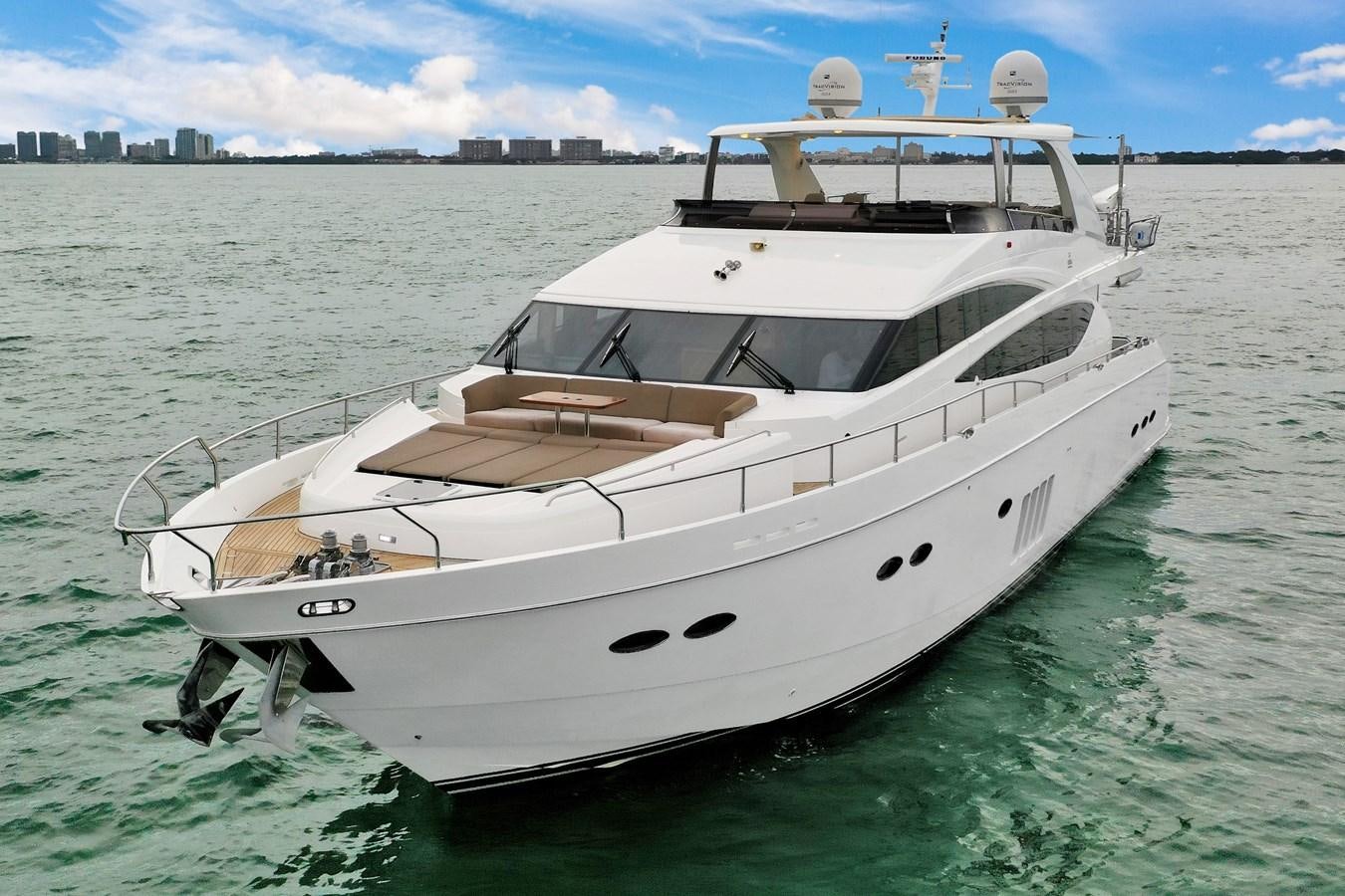 a white boat in the water aboard PRINCESS 85 MY Yacht for Sale