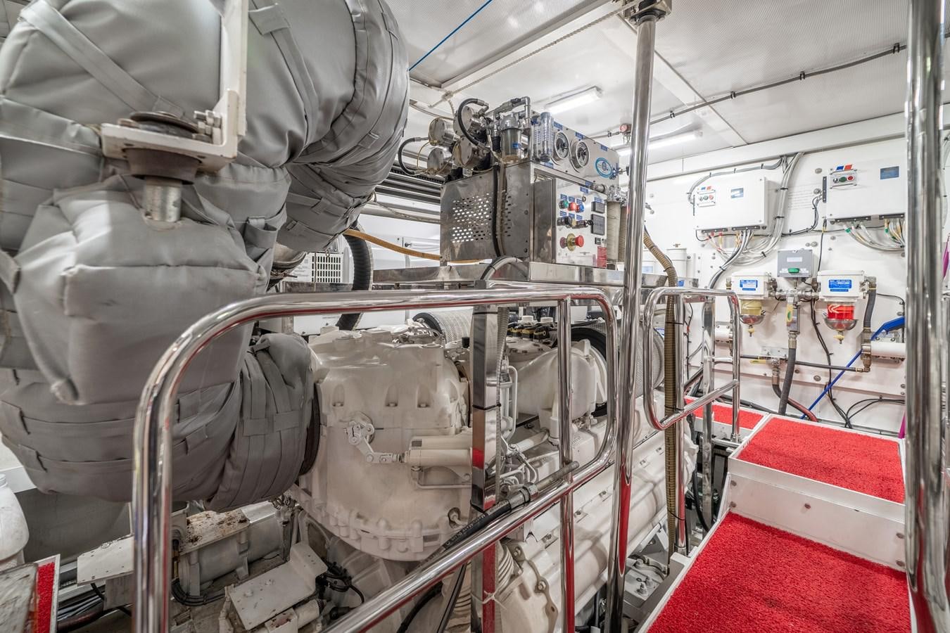 a large machine with many tubes aboard PRINCESS 85 MY Yacht for Sale