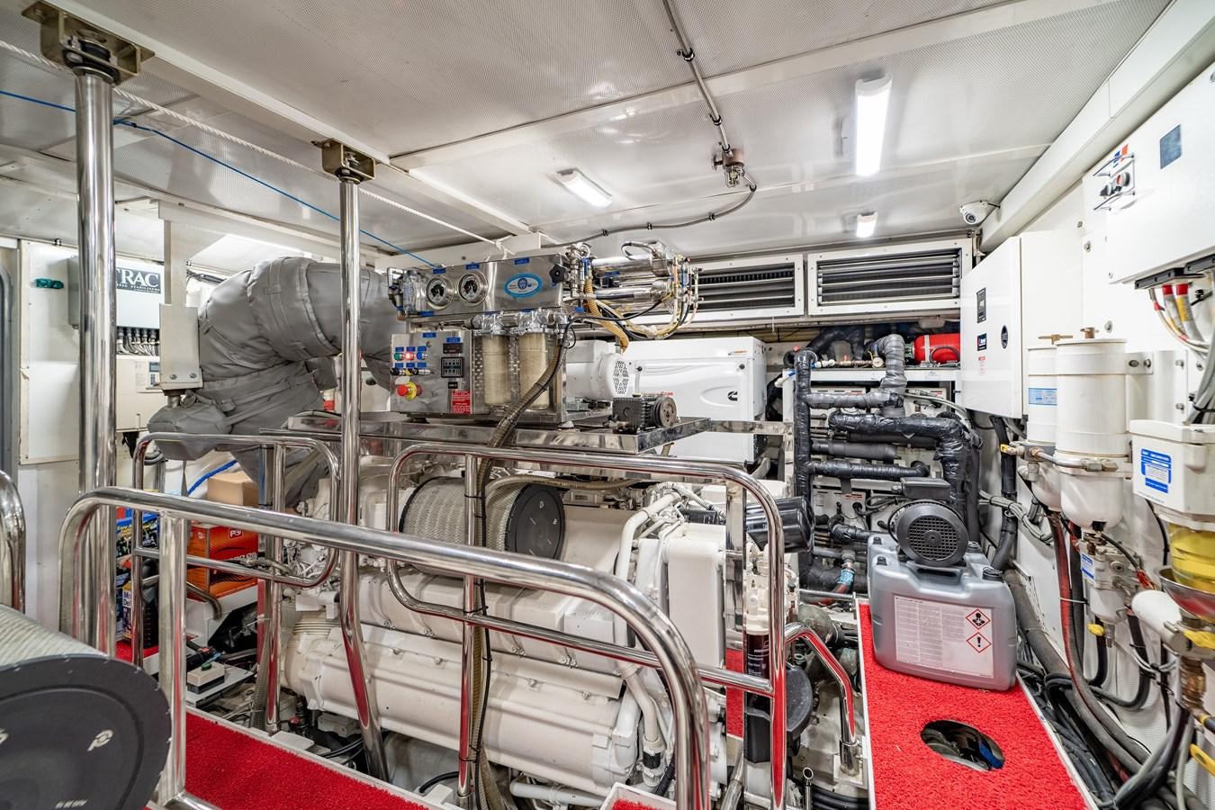 a factory with lots of equipment aboard PRINCESS 85 MY Yacht for Sale