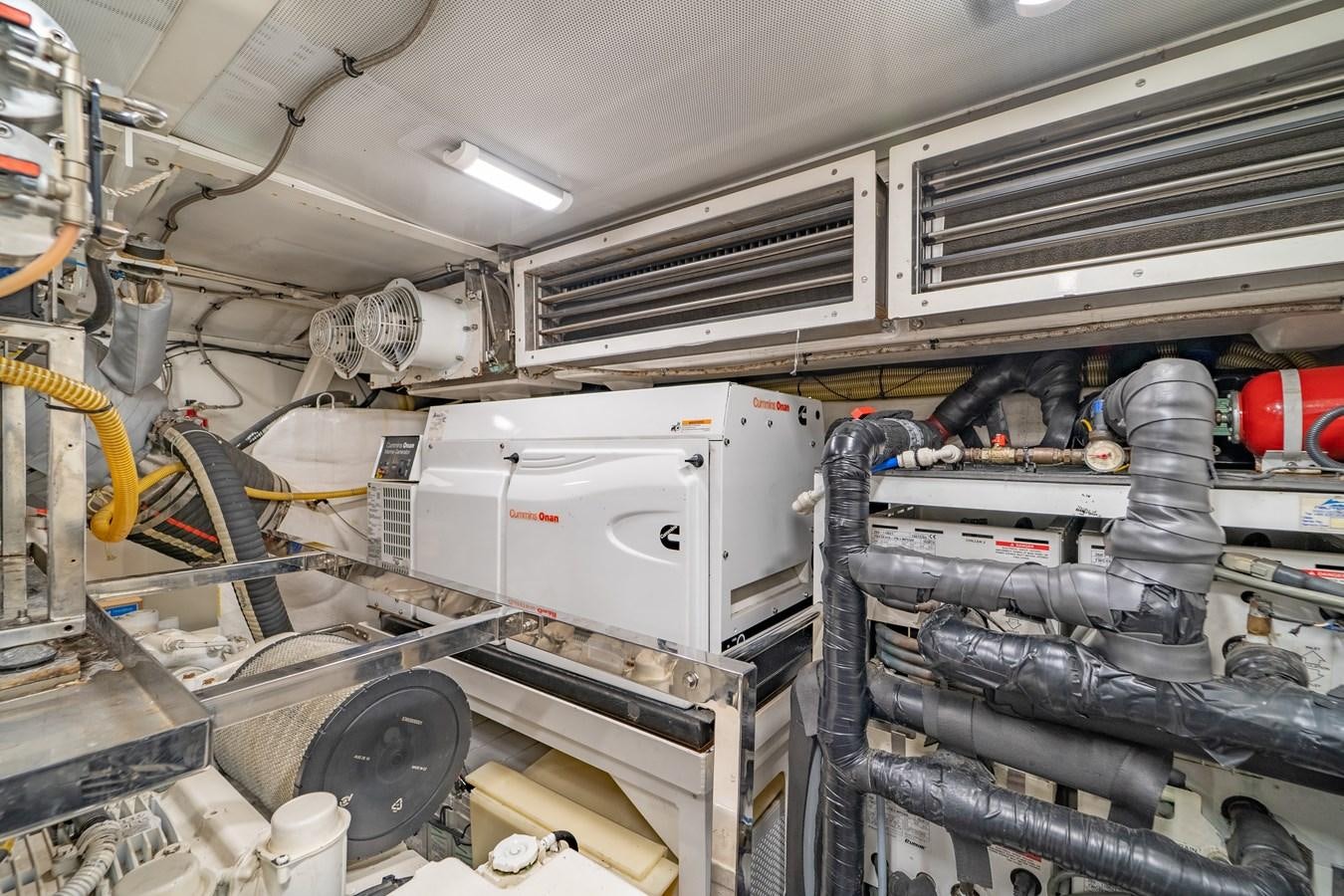 a large machine with pipes aboard PRINCESS 85 MY Yacht for Sale