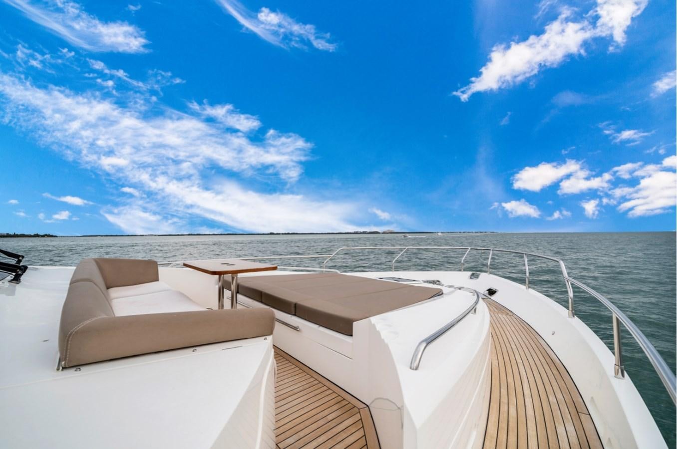 a balcony overlooking a body of water aboard PRINCESS 85 MY Yacht for Sale