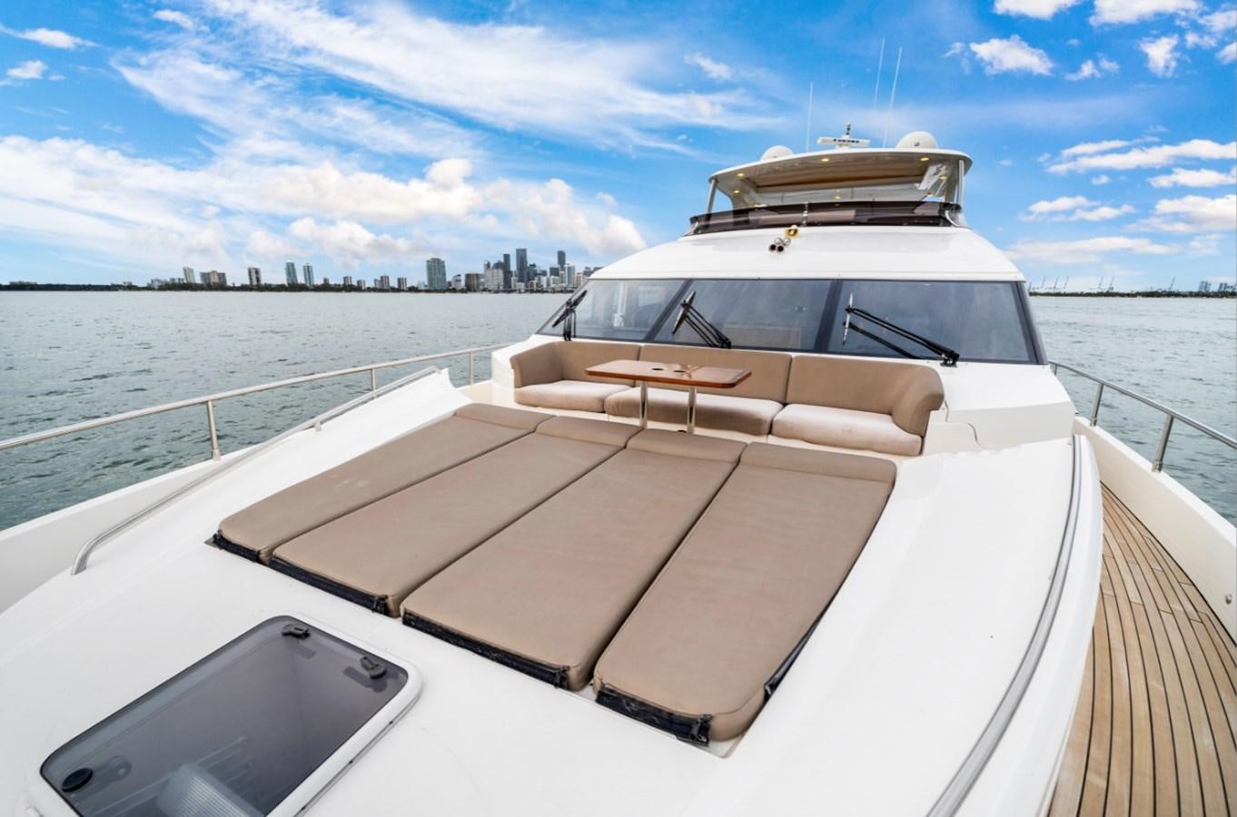 a boat on a body of water aboard PRINCESS 85 MY Yacht for Sale