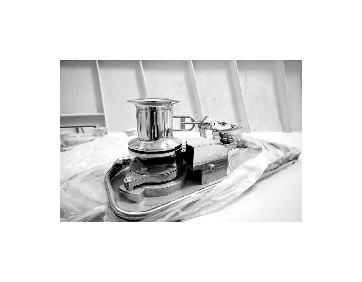 a machine on a bed aboard AUDACE 80 Yacht for Sale