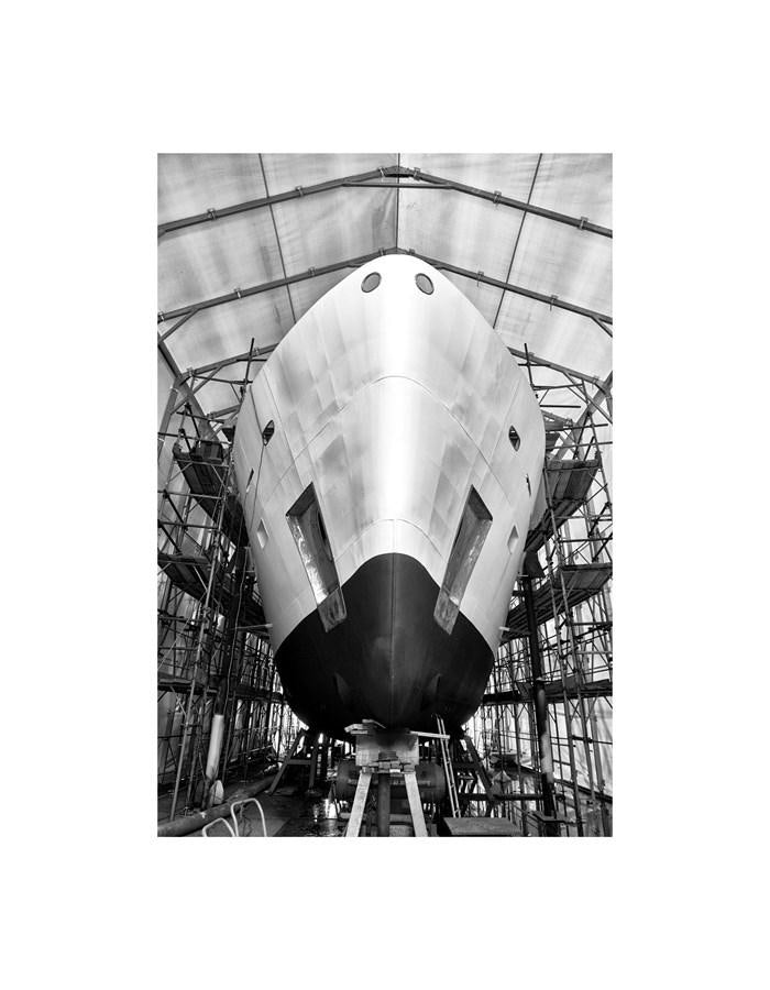 a large metal object aboard AUDACE 80 Yacht for Sale