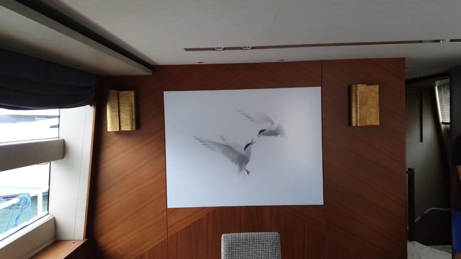 a drawing on a white board aboard JUST ANOTHER TOY Yacht for Sale