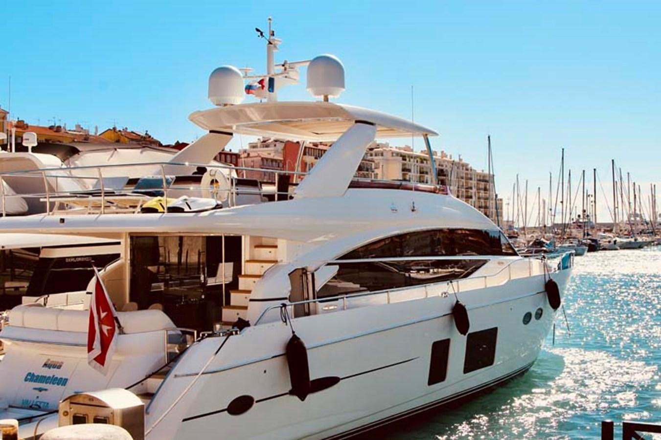 a boat on the water aboard AQUA CHAMELEON Yacht for Sale