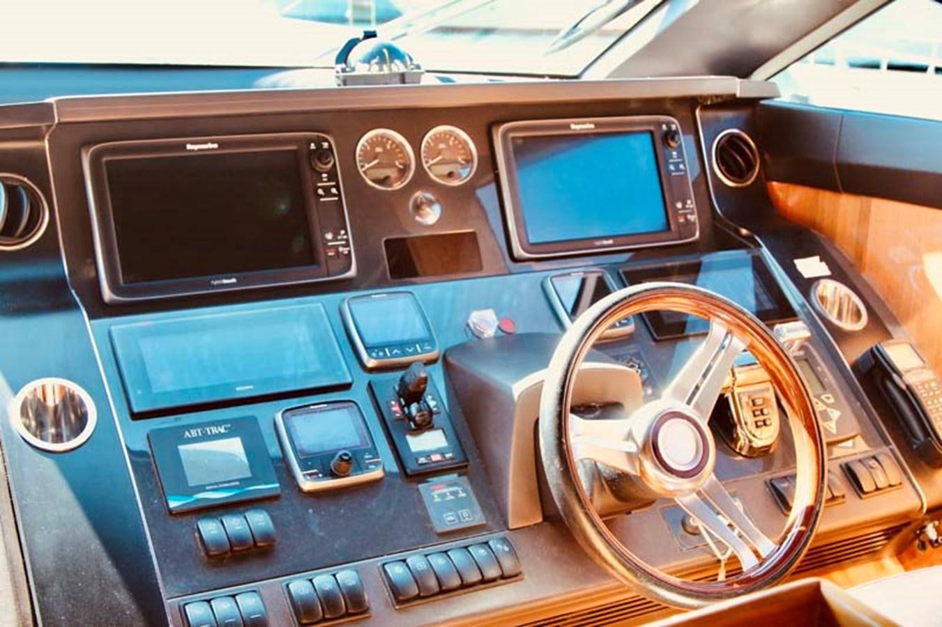 the inside of a cockpit aboard AQUA CHAMELEON Yacht for Sale