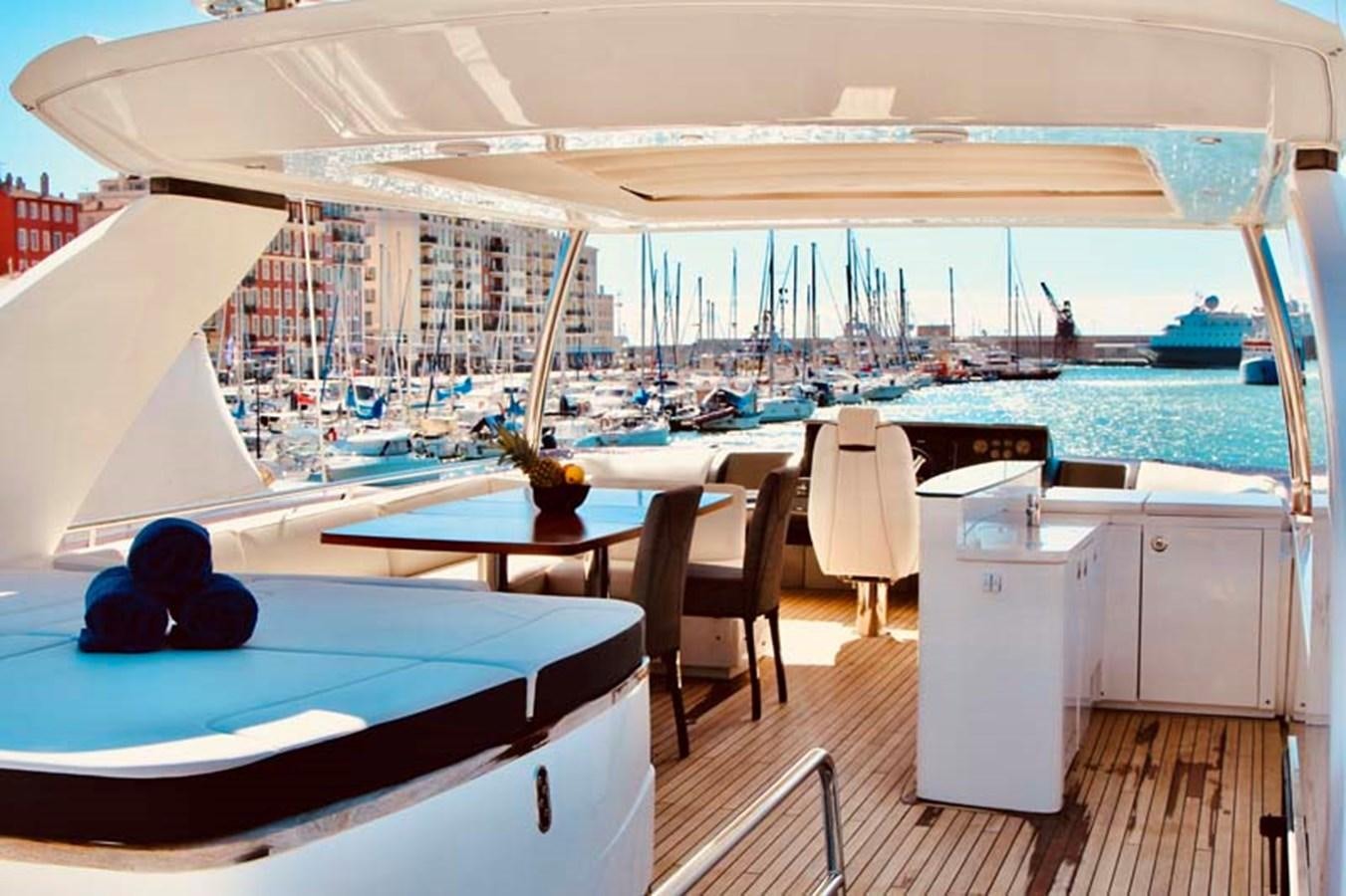 a boat on the water aboard AQUA CHAMELEON Yacht for Sale