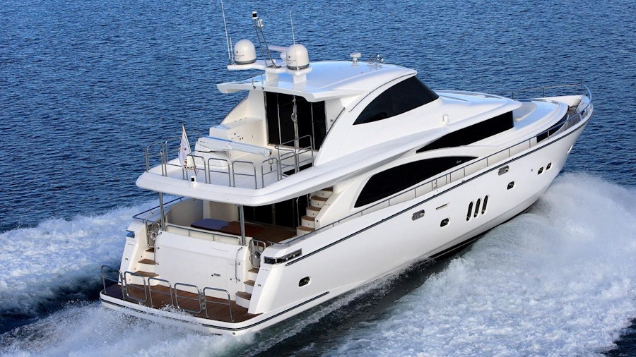 JOHNSON 80' SKYLOUNGE W/HYDRAULIC PLATFORM Yacht JOHNSON 80' SKYLOUNGE W/HYDRAULIC PLATFORM Yacht