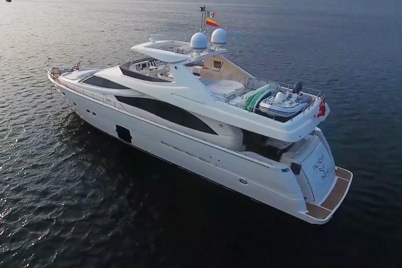 a boat on the water aboard RICACHA 2012 FERRETTI 830 @ ACAPULCO Yacht for Sale