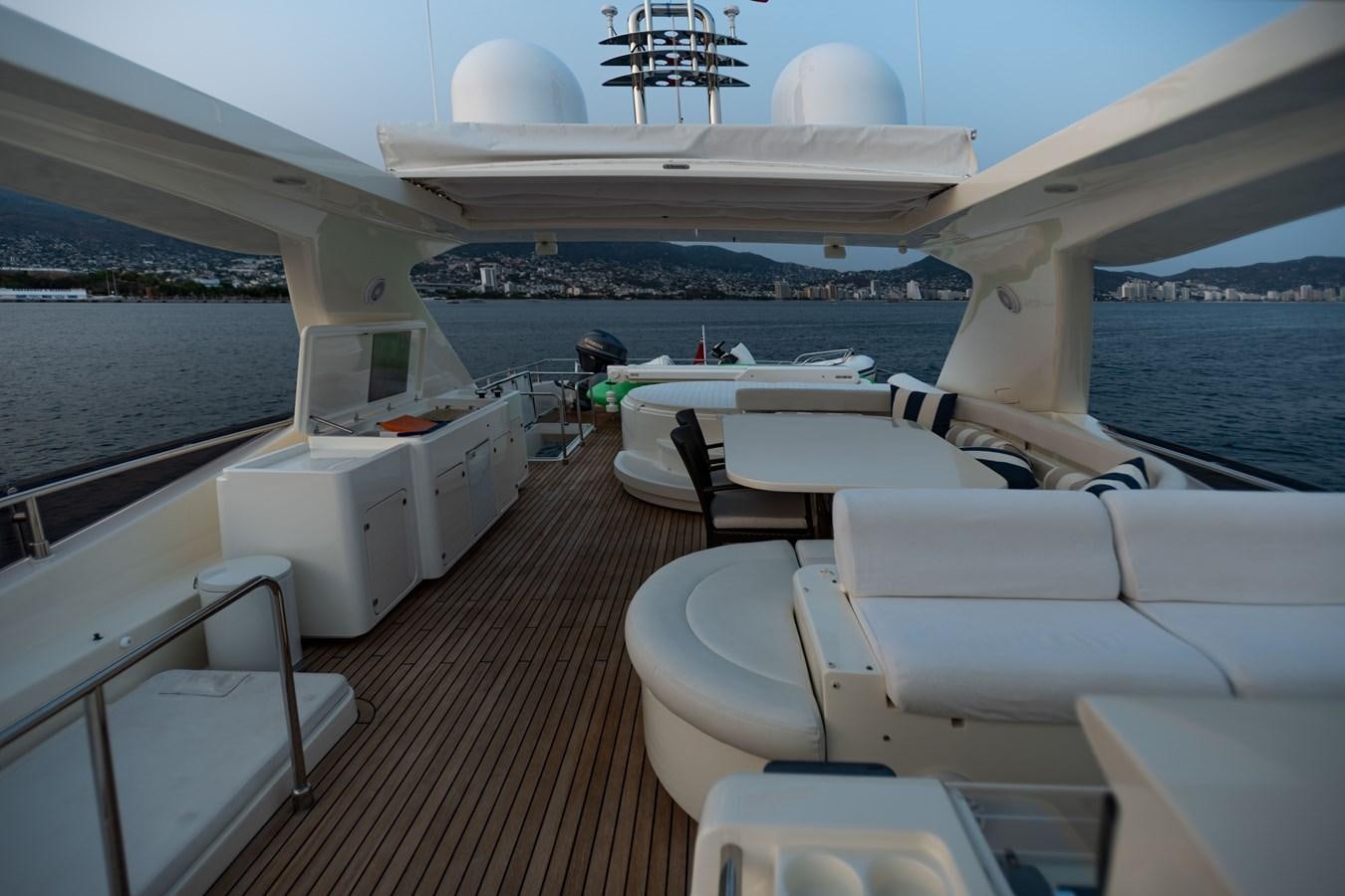a boat on the water aboard RICACHA 2012 FERRETTI 830 @ ACAPULCO Yacht for Sale
