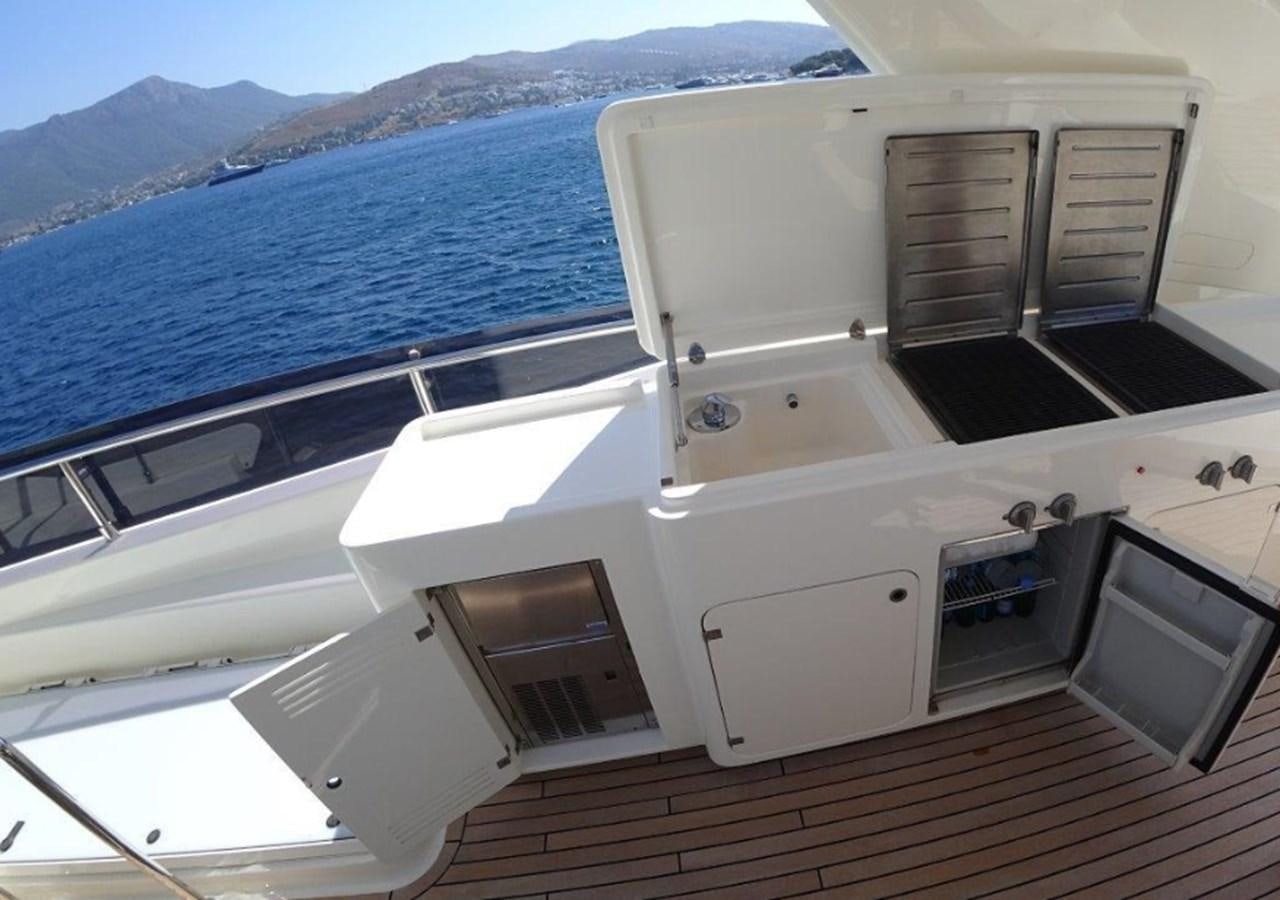 a boat with a deck aboard CHUPRIANA Yacht for Sale