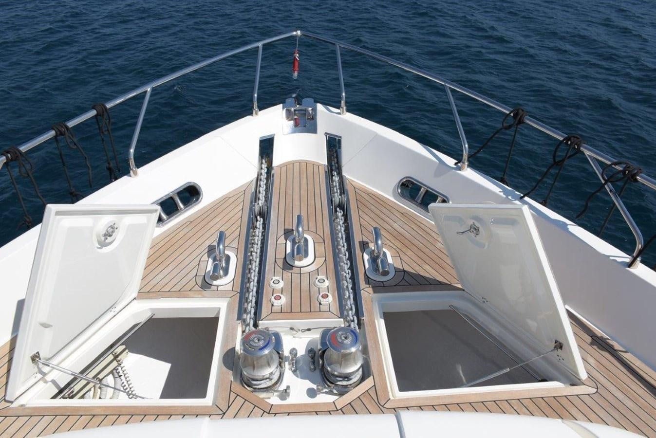 the front of a boat aboard CHUPRIANA Yacht for Sale