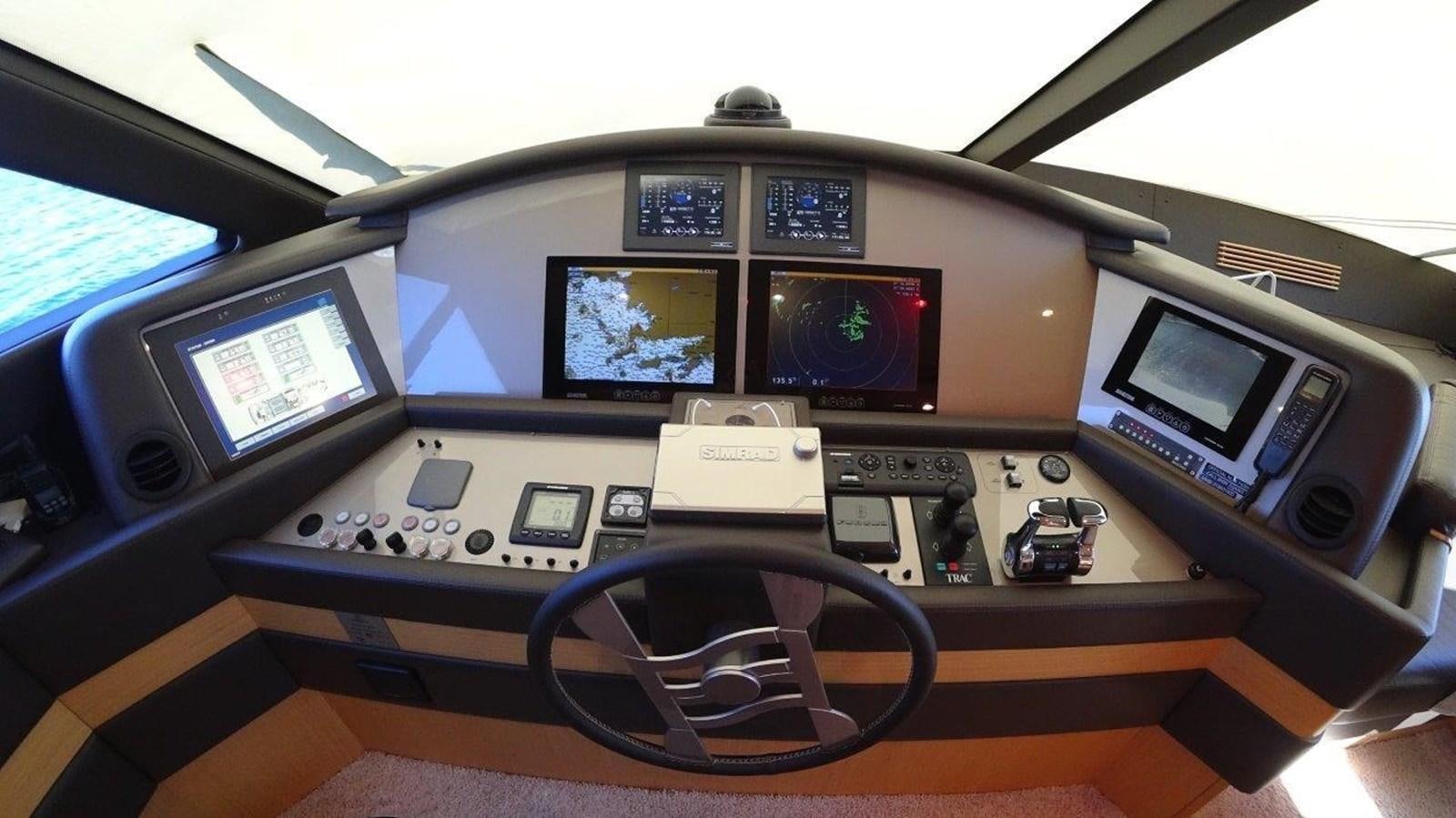 a cockpit of an airplane aboard CHUPRIANA Yacht for Sale