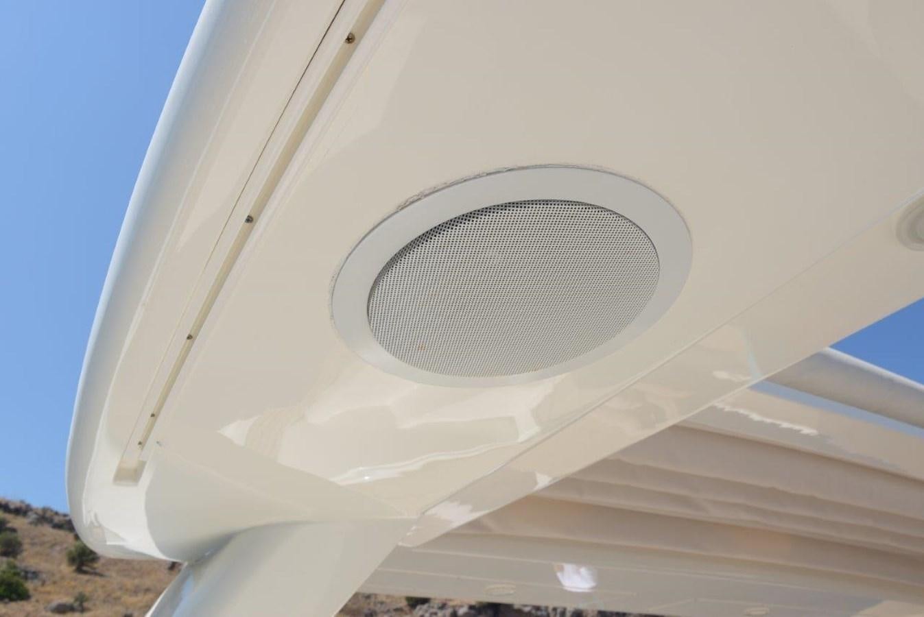 a white building with a round window aboard CHUPRIANA Yacht for Sale