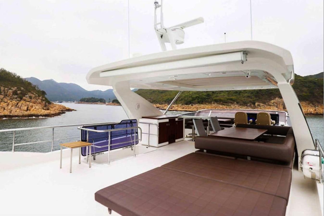 a boat on a body of water aboard AZIMUT 80 FLYBRIDGE Yacht for Sale