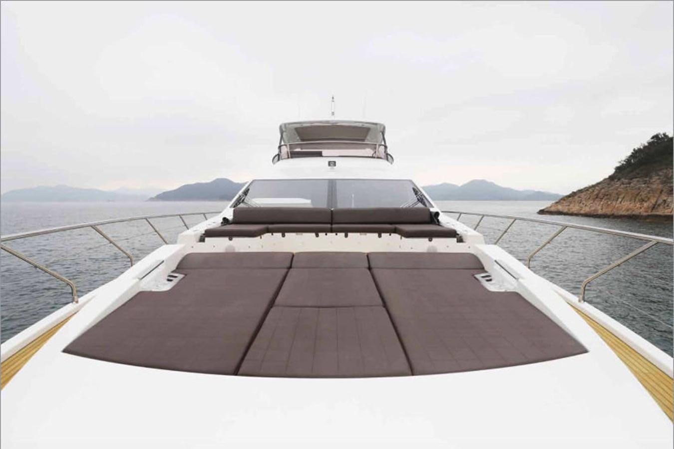 a boat on a body of water aboard AZIMUT 80 FLYBRIDGE Yacht for Sale