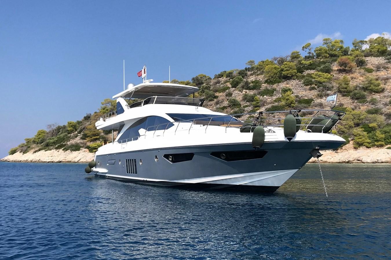 a white yacht on the water aboard MEMORIES Yacht for Sale