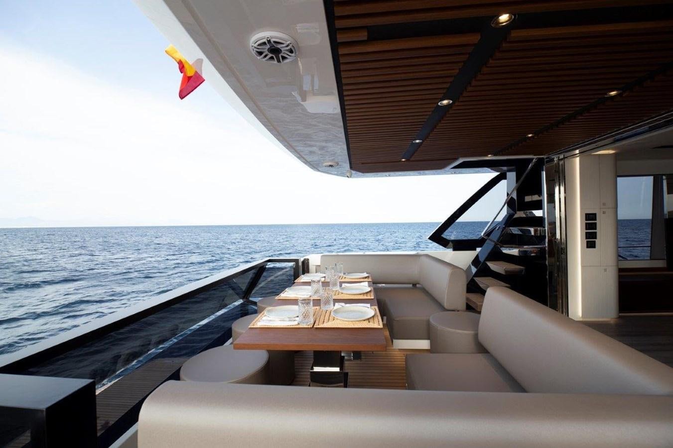 a boat on the water aboard 2021 ASTONDOA AS8 Yacht for Sale