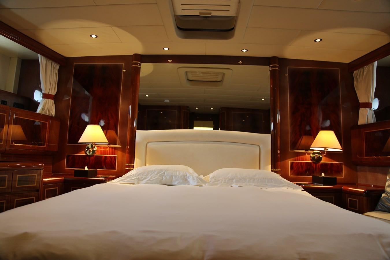 a hotel room with a bed aboard EL VIP ONE Yacht for Sale