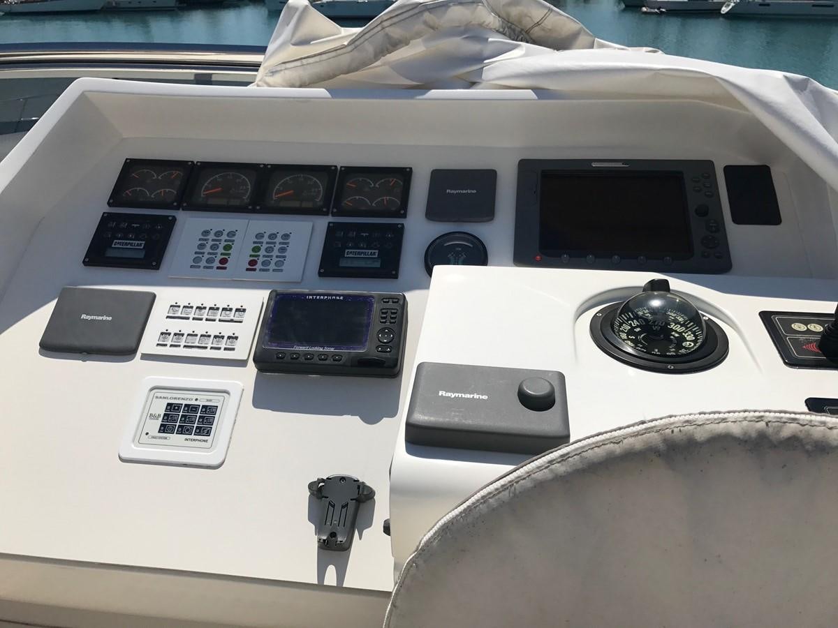 a close-up of a white machine aboard LADY LO OF LONDON Yacht for Sale