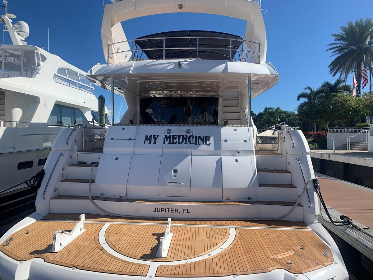 a boat on the water aboard MY MEDICINE Yacht for Sale