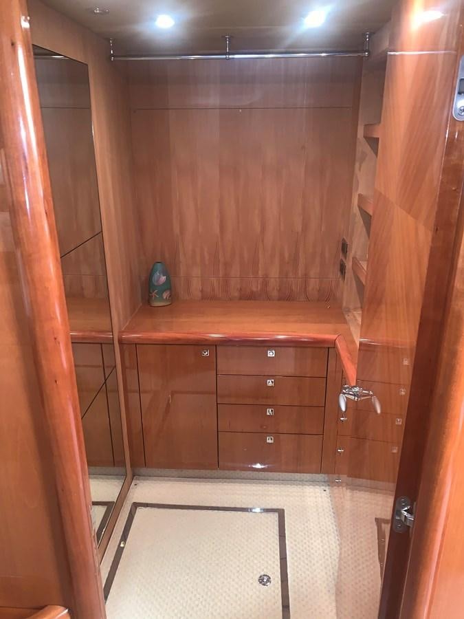 a bathroom with a shower and a sink aboard MY MEDICINE Yacht for Sale