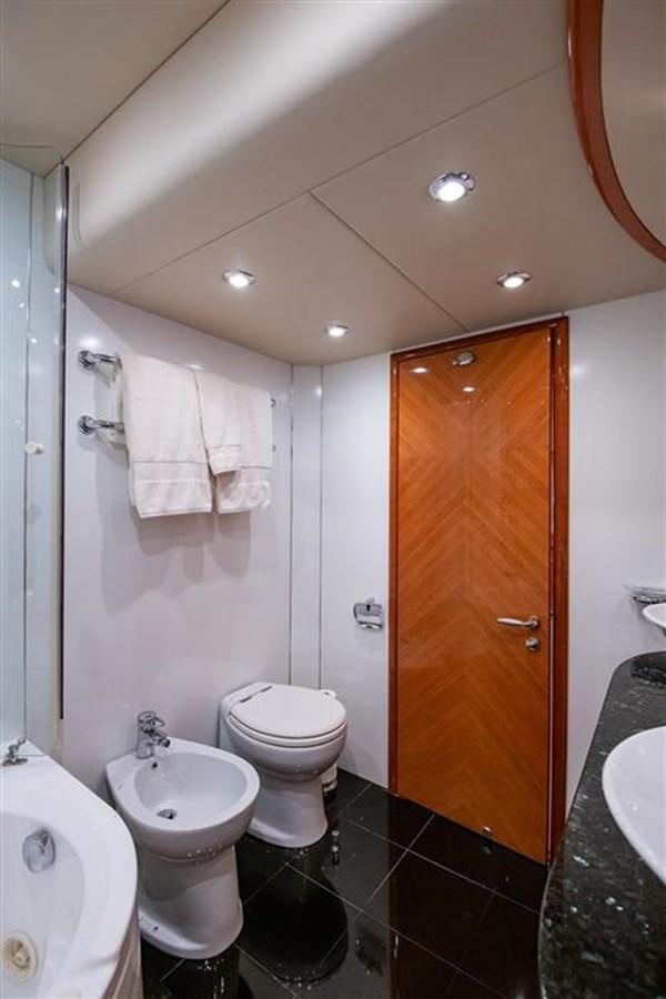 a bathroom with a standup shower aboard MY MEDICINE Yacht for Sale