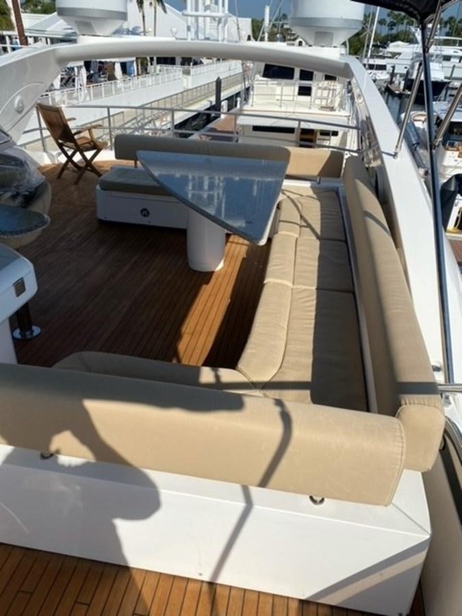 a table with a keyboard on it aboard MY MEDICINE Yacht for Sale