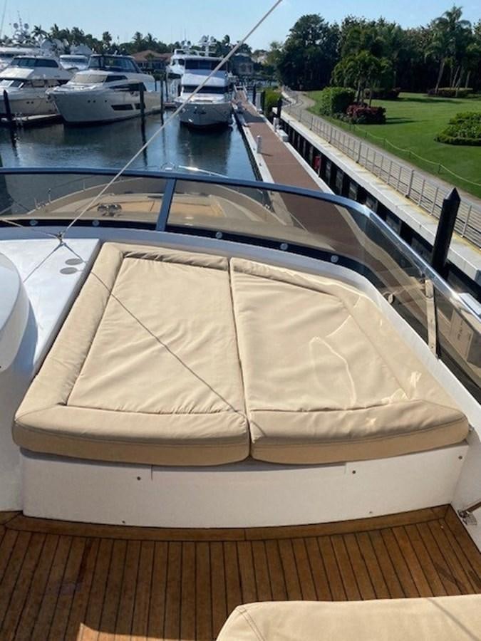 a large white boat on a road aboard MY MEDICINE Yacht for Sale