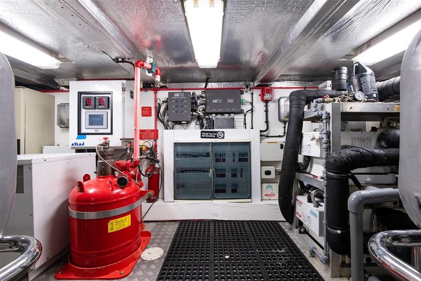 a machine in a room aboard MY MEDICINE Yacht for Sale