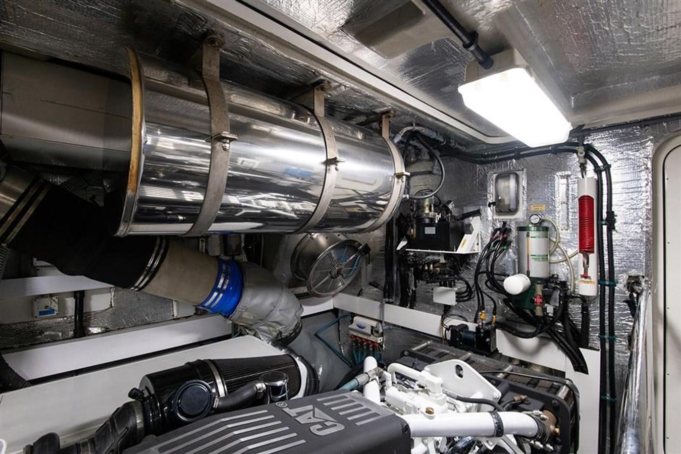 a close-up of a car engine aboard MY MEDICINE Yacht for Sale