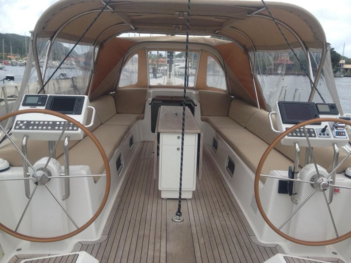 inside of a car aboard WHITE DUMBO Yacht for Sale