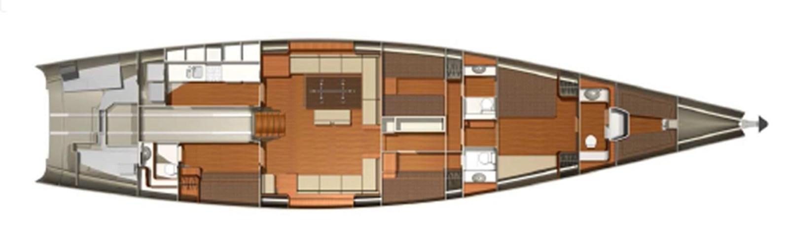 a computer generated image of a building aboard WHITE DUMBO Yacht for Sale