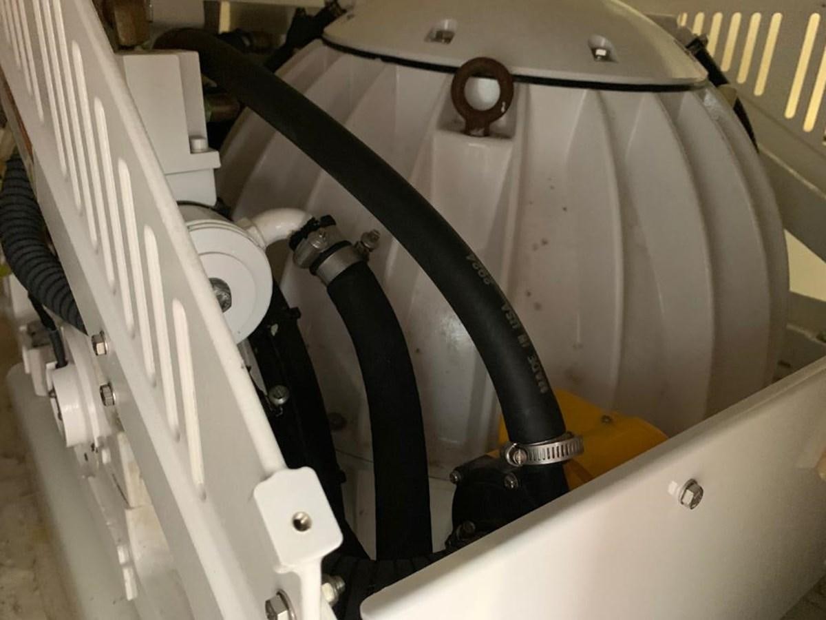 a machine with a large metal cylinder aboard FERRETTI F800/27 Yacht for Sale