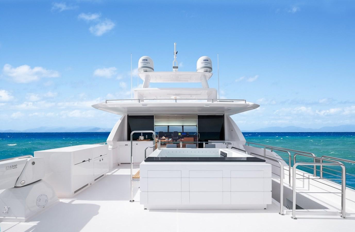 a white building on a boat aboard FD80 SKYLINE (NEW BOAT SPEC ) Yacht for Sale