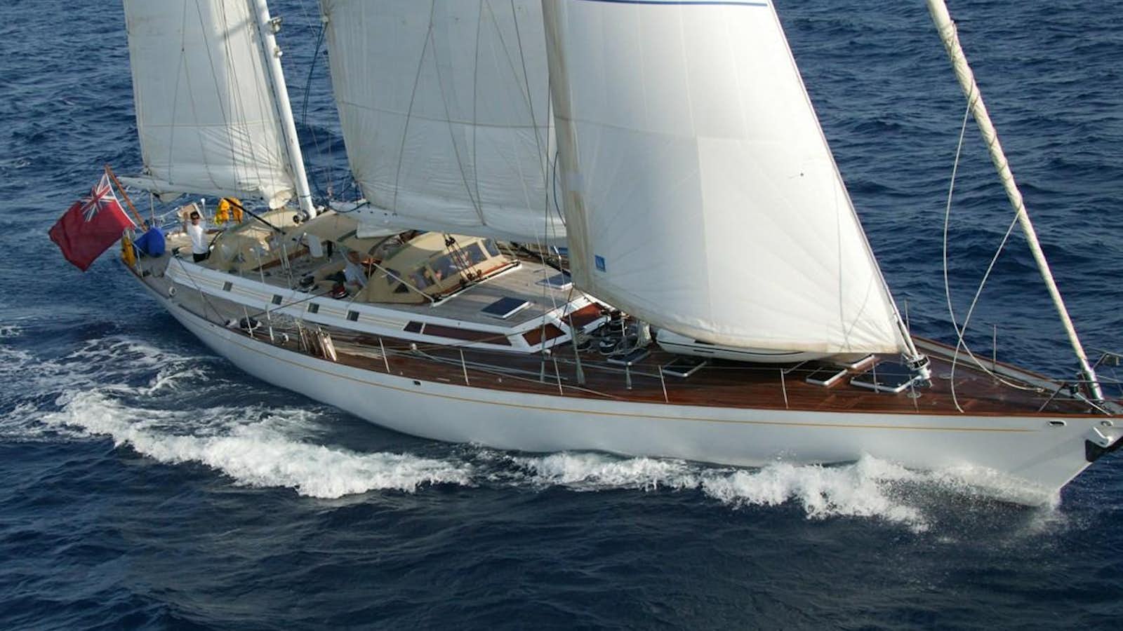 a sailboat on the water aboard VOLADOR Yacht for Sale