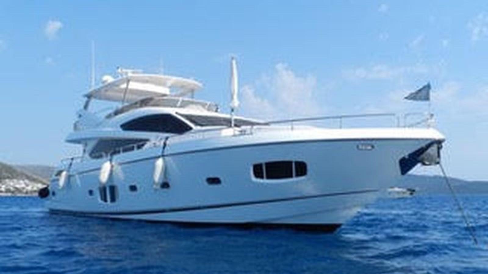 a white yacht on the water aboard 81935-3588701 Yacht for Sale